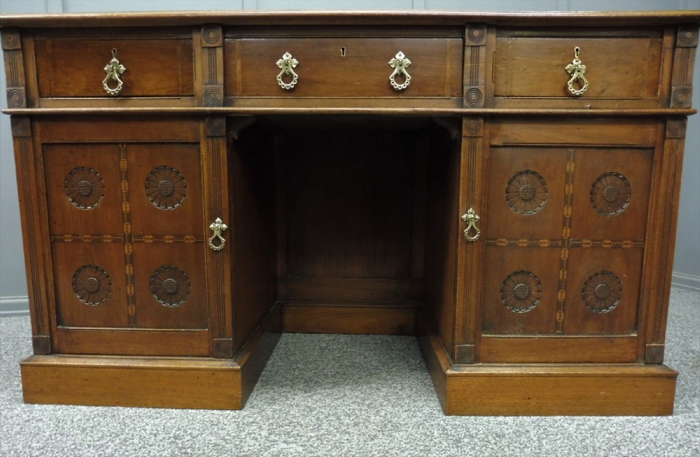 LATE VICTORIAN ARTS AND CRAFTS DESK View XI