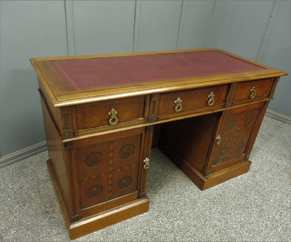 LATE VICTORIAN ARTS AND CRAFTS DESK View XIII