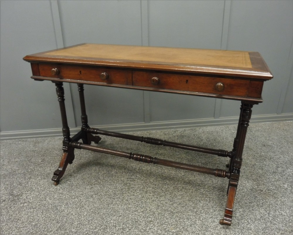 19TH CENTURY MAHOGANY WRITING TABLE View II