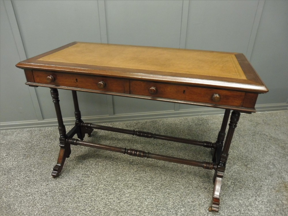 19TH CENTURY MAHOGANY WRITING TABLE View III