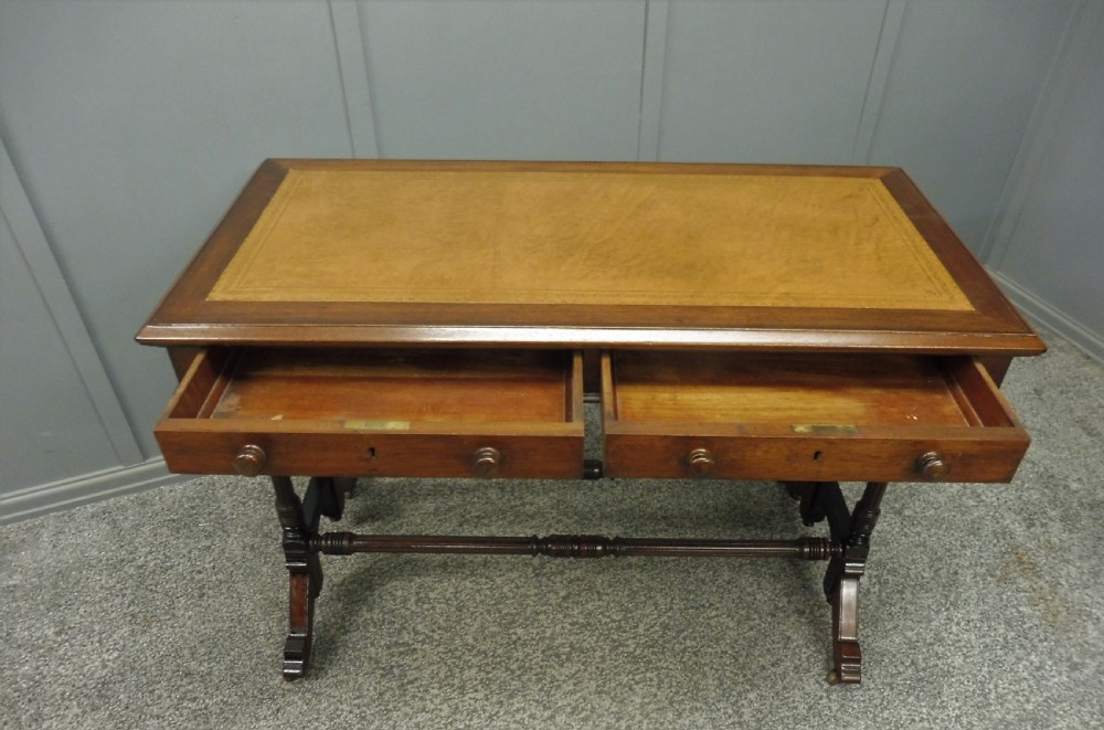 19TH CENTURY MAHOGANY WRITING TABLE View VI