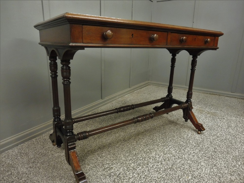 19TH CENTURY MAHOGANY WRITING TABLE View VII