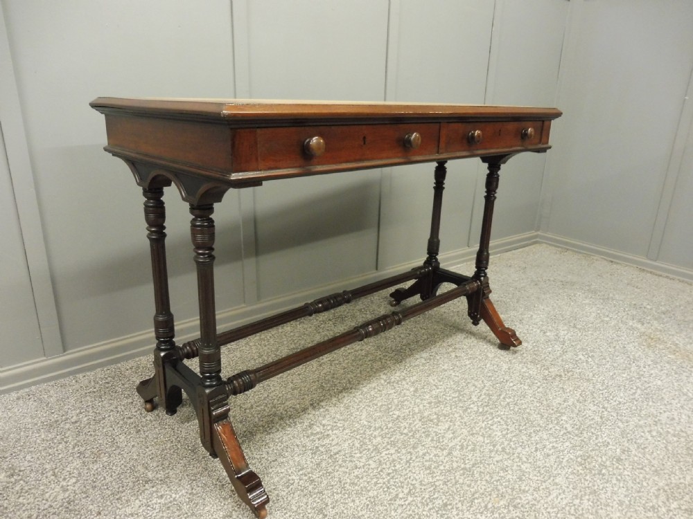 19TH CENTURY MAHOGANY WRITING TABLE View XIV