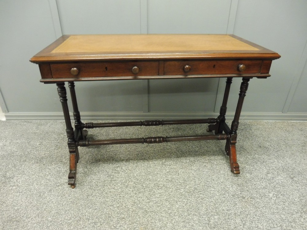 19TH CENTURY MAHOGANY WRITING TABLE View XV