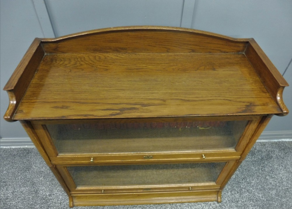 SMALL GOLDEN OAK LEBUS STACKING BOOKCASE View V
