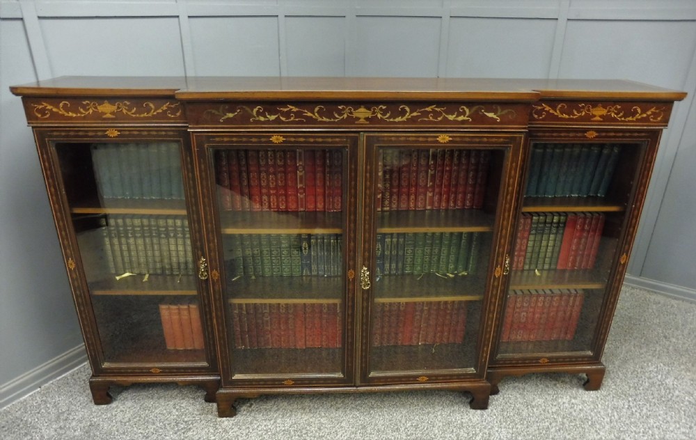 EDWARDIAN INLAID BOOKCASE