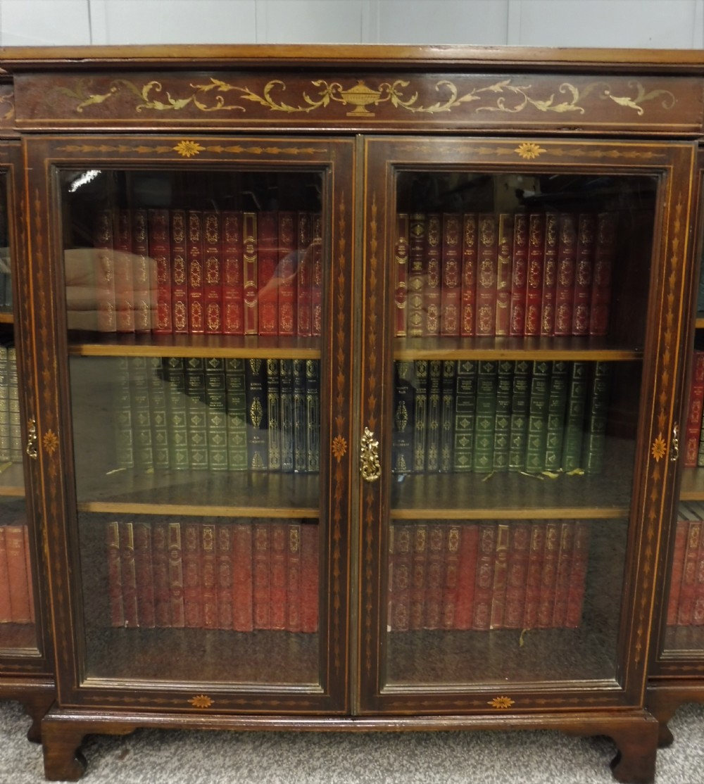 EDWARDIAN INLAID BOOKCASE View II