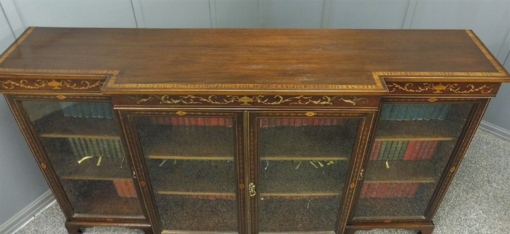 EDWARDIAN INLAID BOOKCASE View V