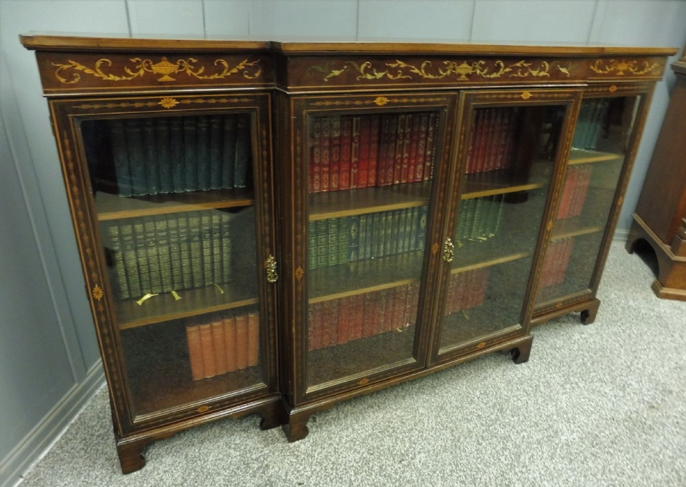 EDWARDIAN INLAID BOOKCASE View X