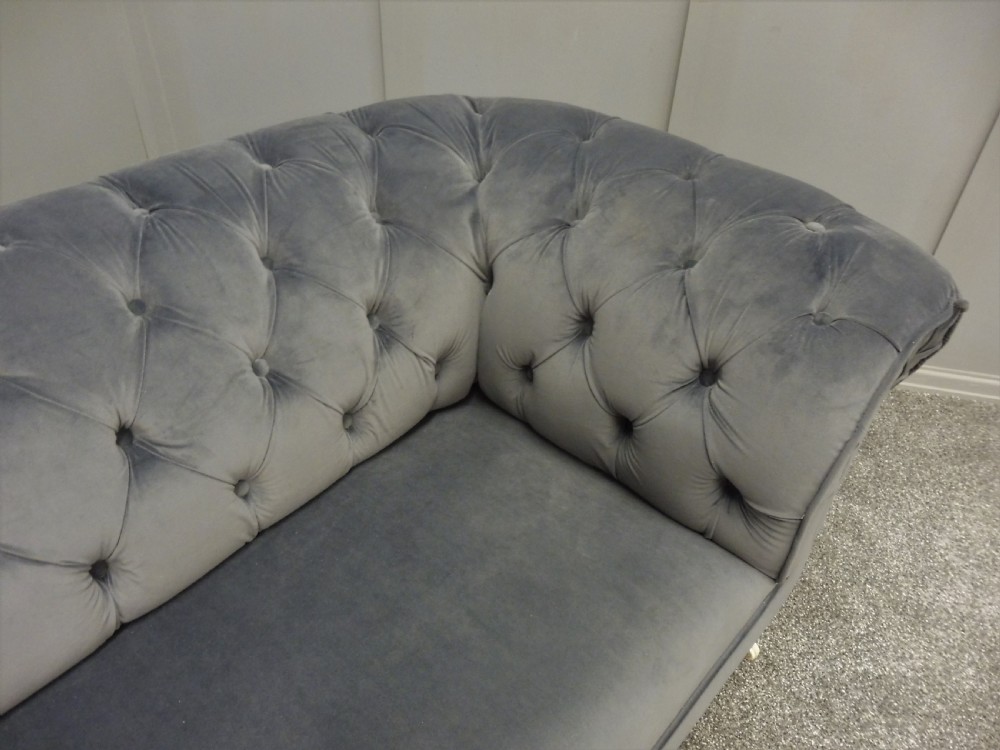 NEWLY UPHOLSTERED  VICTORIAN CHESTERFIELD SOFA View VI