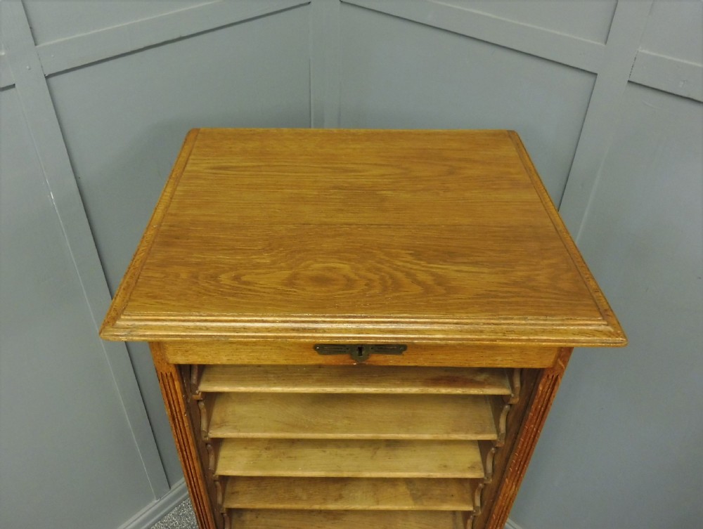 BRITISH GOLDEN OAK EDWARDIAN FILING CABINET View V