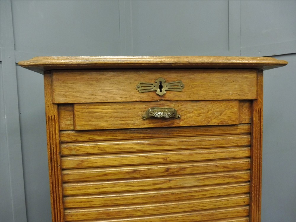 BRITISH GOLDEN OAK EDWARDIAN FILING CABINET View IX