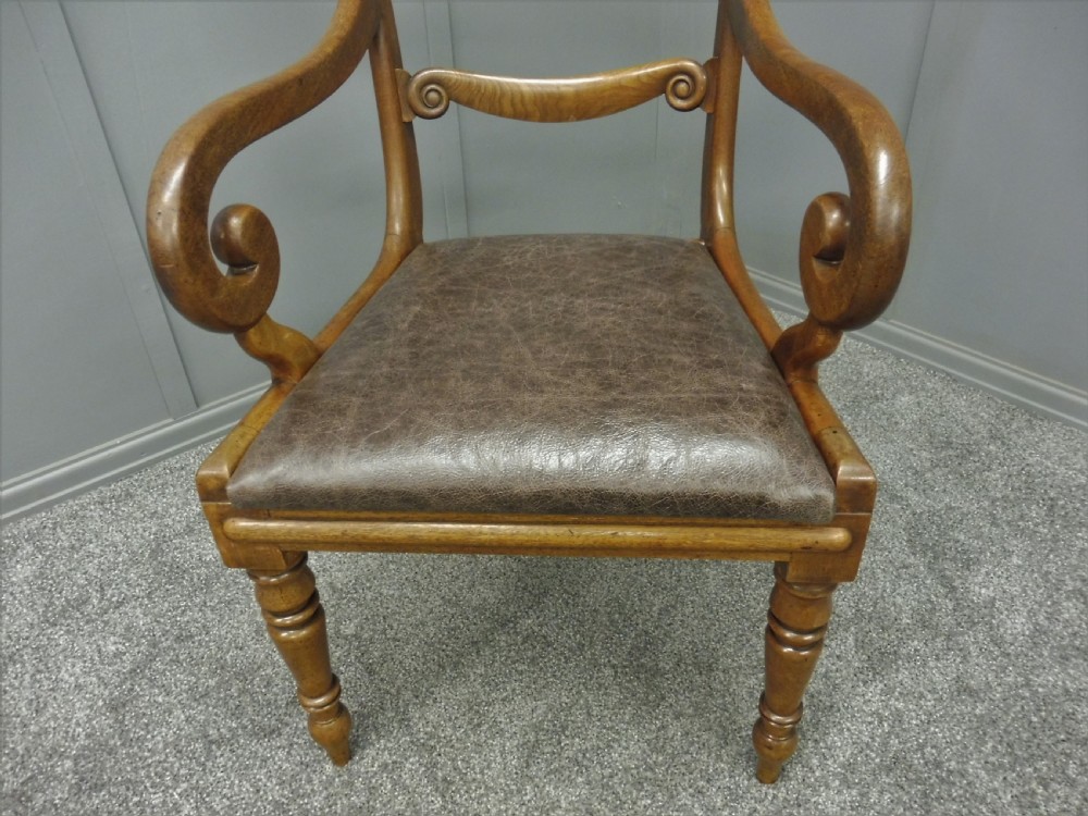 EARLY 19TH CENTURY MAHOGANY DESK CHAIR View VII