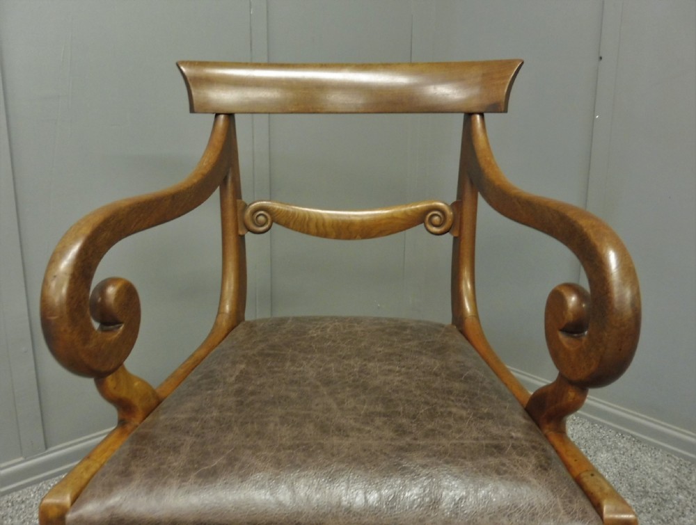 EARLY 19TH CENTURY MAHOGANY DESK CHAIR View VIII