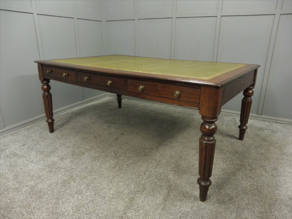 LARGE VICTORIAN MAHOGANY LIBRARY TABLE View V