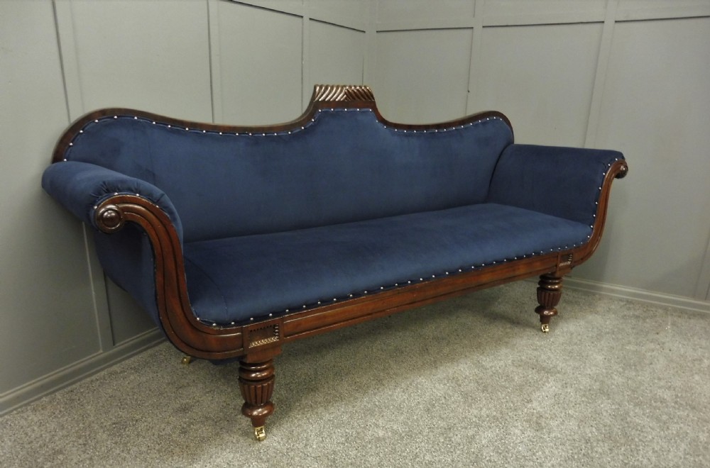 NEWLY UPHOLSTERED REGENCY SOFA View IV