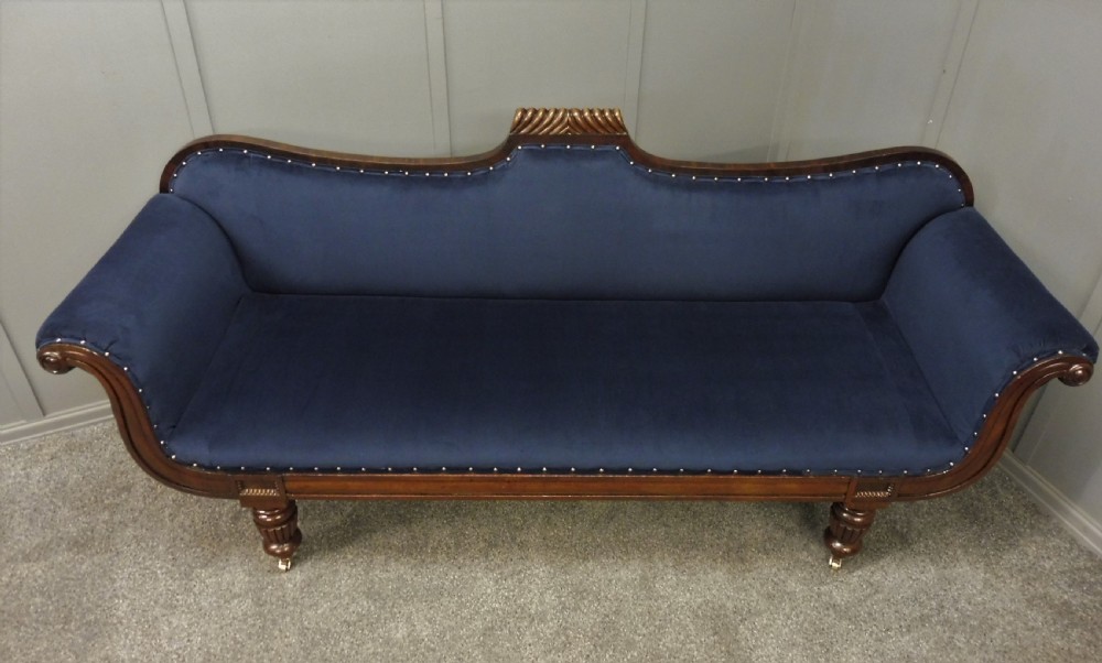 NEWLY UPHOLSTERED REGENCY SOFA View V