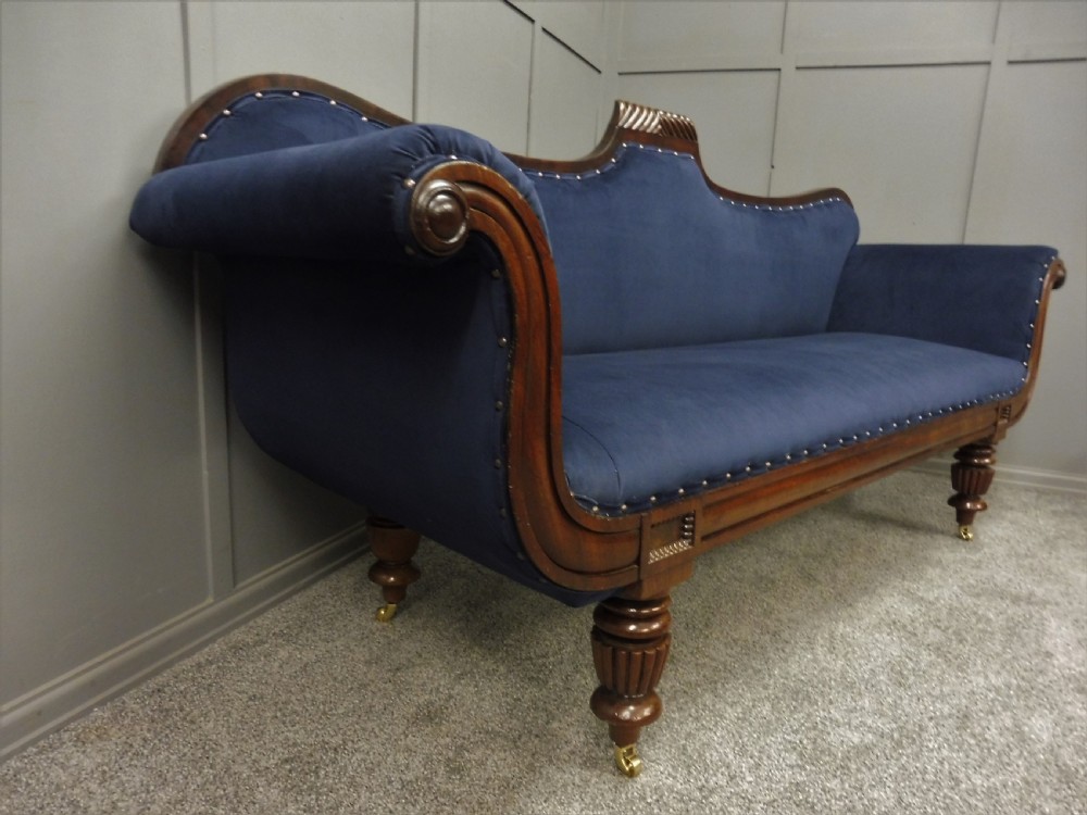 NEWLY UPHOLSTERED REGENCY SOFA View VI