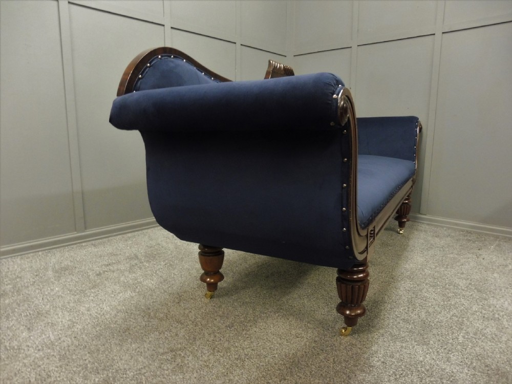 NEWLY UPHOLSTERED REGENCY SOFA View IX