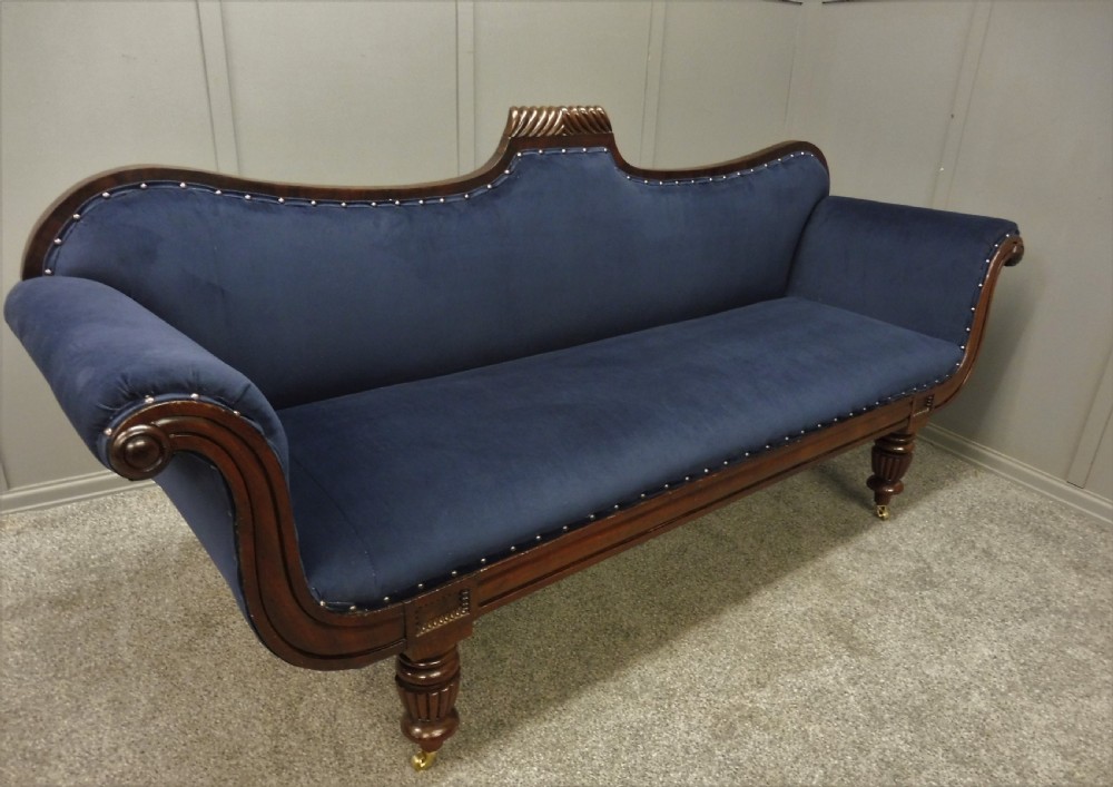 NEWLY UPHOLSTERED REGENCY SOFA View XI
