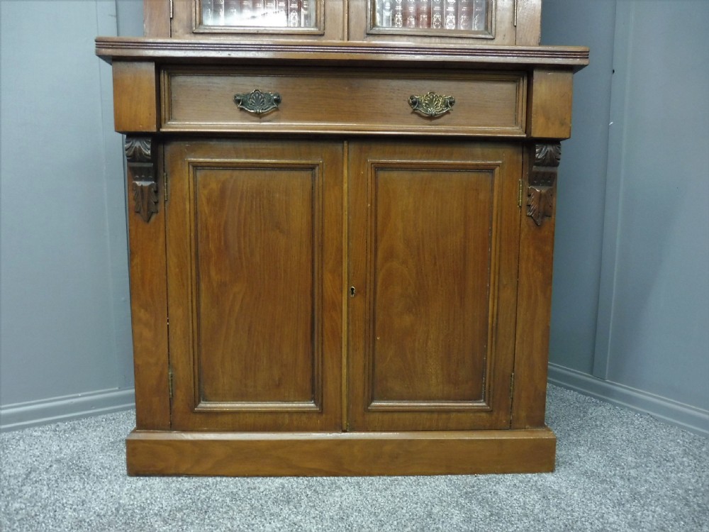 SLIM NEAT VICTORIAN MAHOGANY BOOKCASE View V