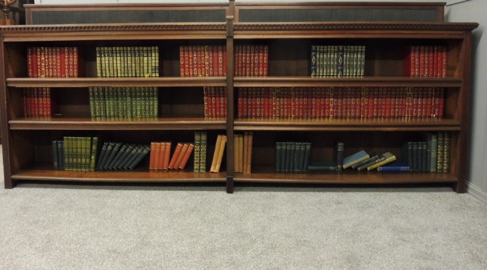 LARGE VICTORIAN WALNUT BOOKCASE View II