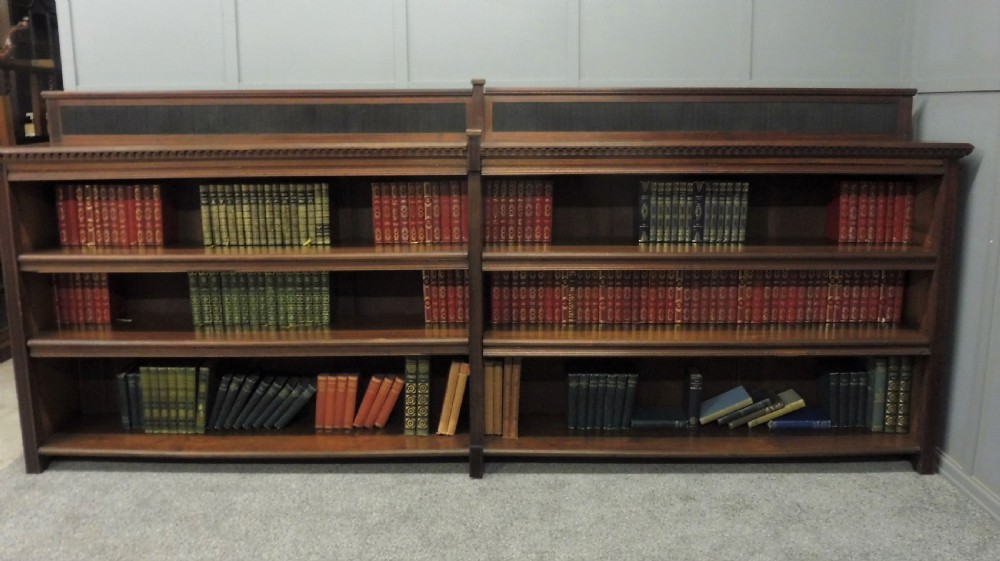 LARGE VICTORIAN WALNUT BOOKCASE View III