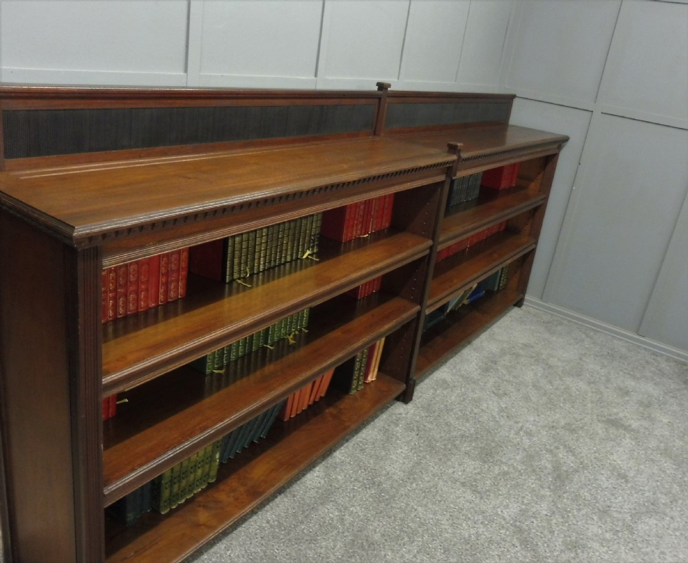 LARGE VICTORIAN WALNUT BOOKCASE View VI