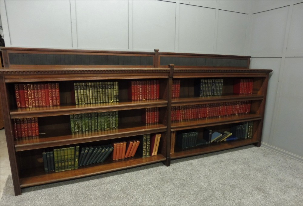 LARGE VICTORIAN WALNUT BOOKCASE View VII