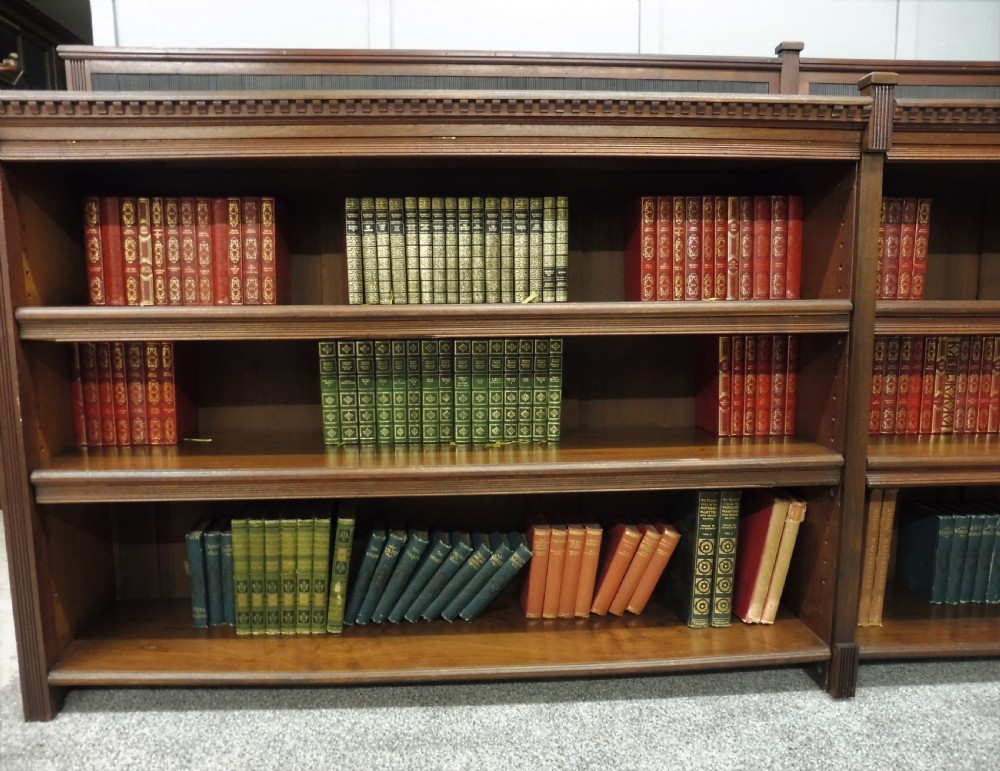 LARGE VICTORIAN WALNUT BOOKCASE View IX