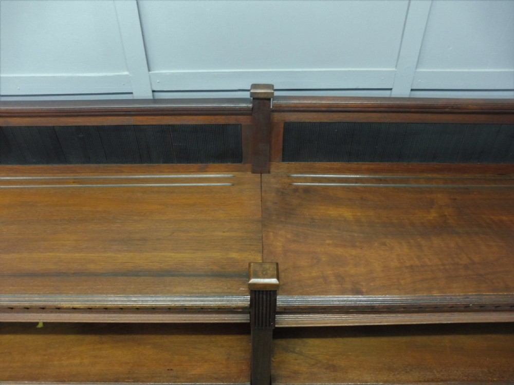 LARGE VICTORIAN WALNUT BOOKCASE View XI