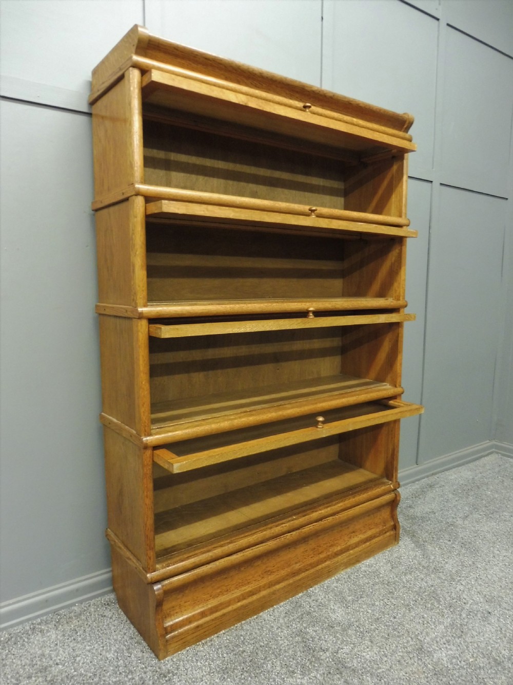 GOLDEN OAK BARRISTERS BOOKCASE View VII