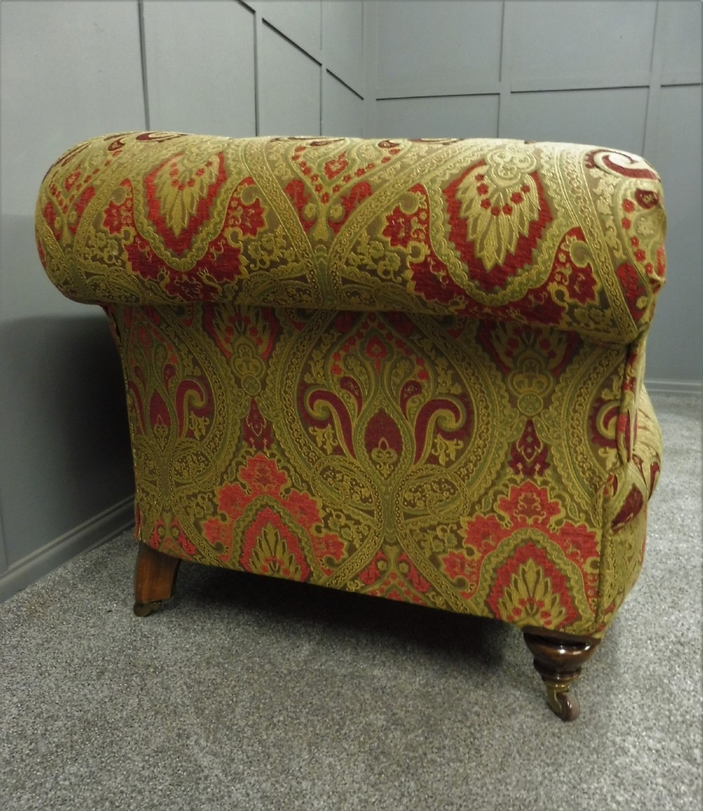 VICTORIAN CHESTERFIELD SOFA NEWLY RESTORED AND REUPHOLSTERED View XI