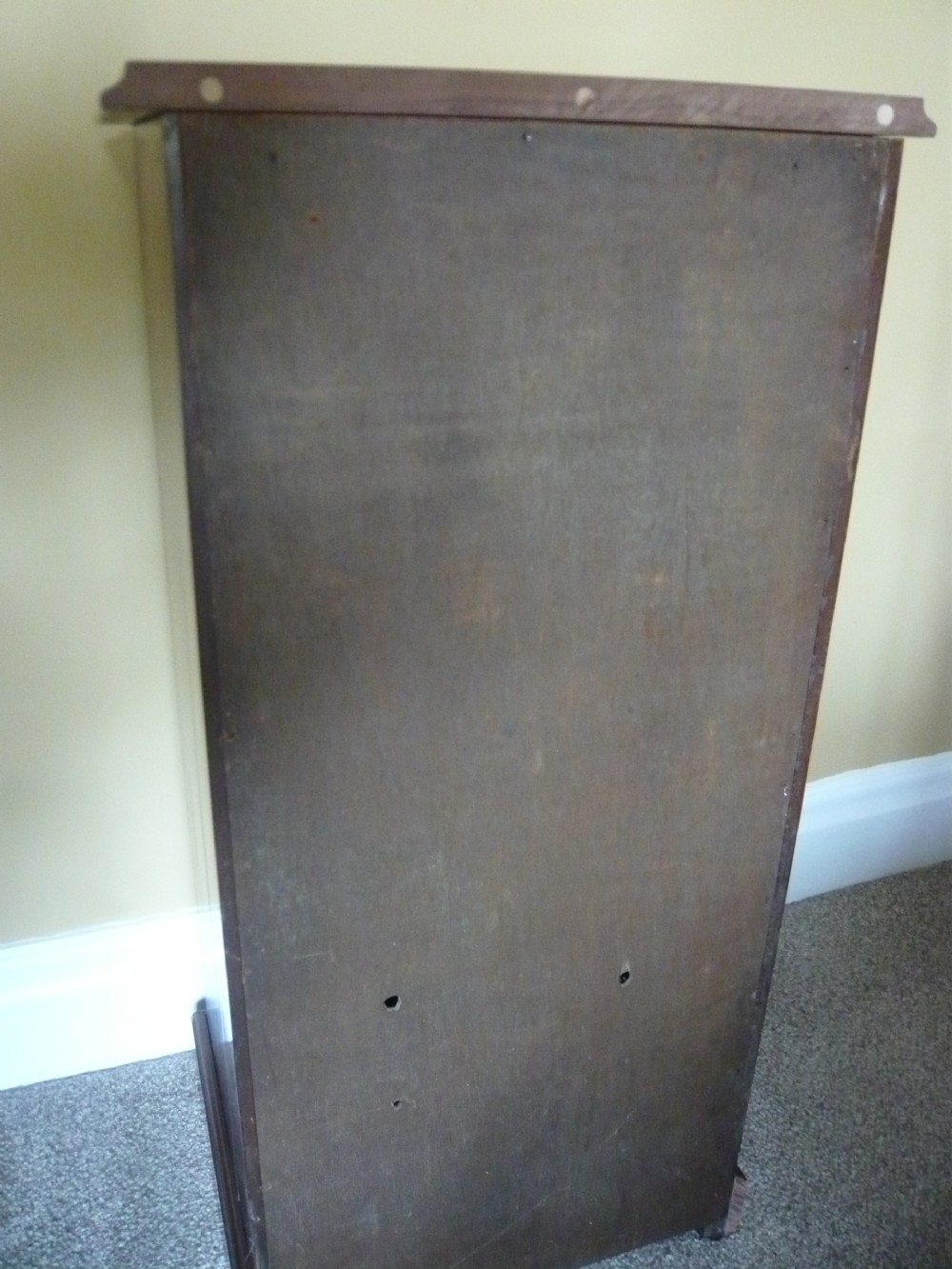 EXTRA TALL MAHOGANY BEDSIDE CABINET WITH DRAWER View VII