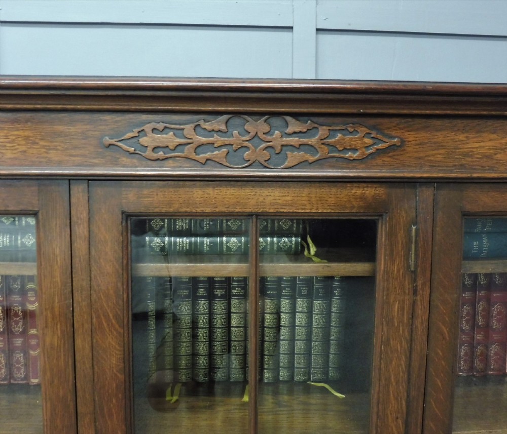 EDWARDIAN OAK BOOKCASE View VI
