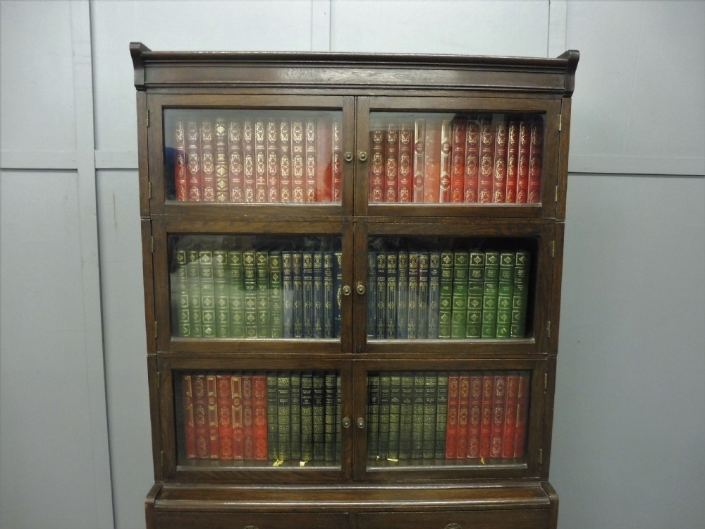 OAK BARRISTERS BOOKCASE View IV