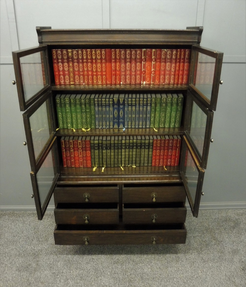 OAK BARRISTERS BOOKCASE View VII