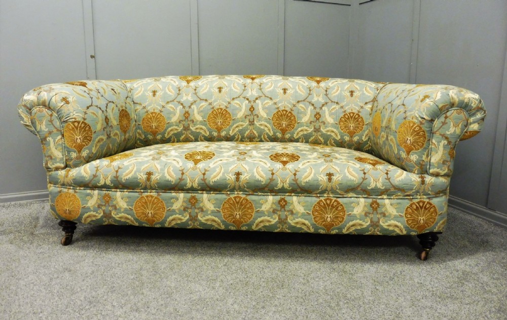 NEWLY UPHOLSTERED VICTORIAN CHESTERFIELD SOFA