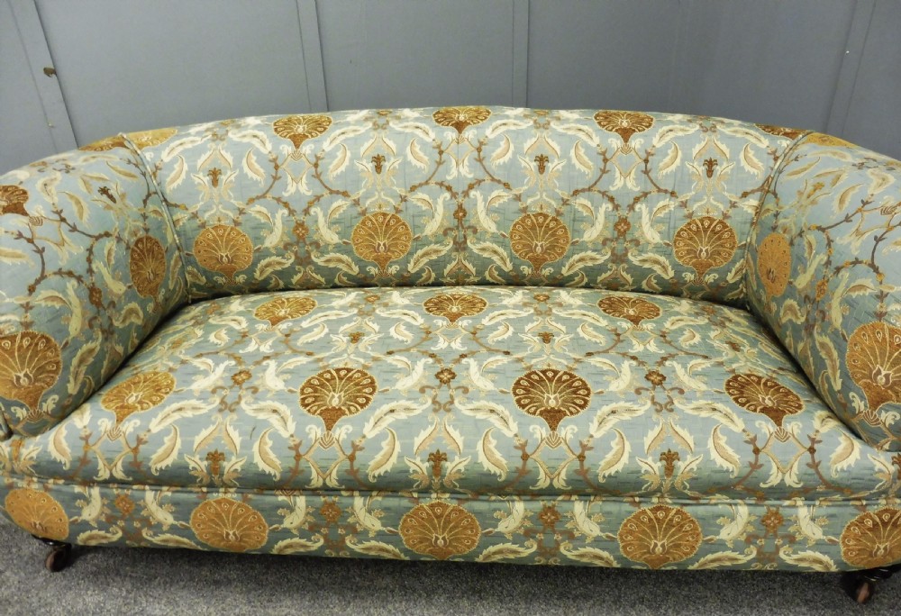 NEWLY UPHOLSTERED VICTORIAN CHESTERFIELD SOFA View VI