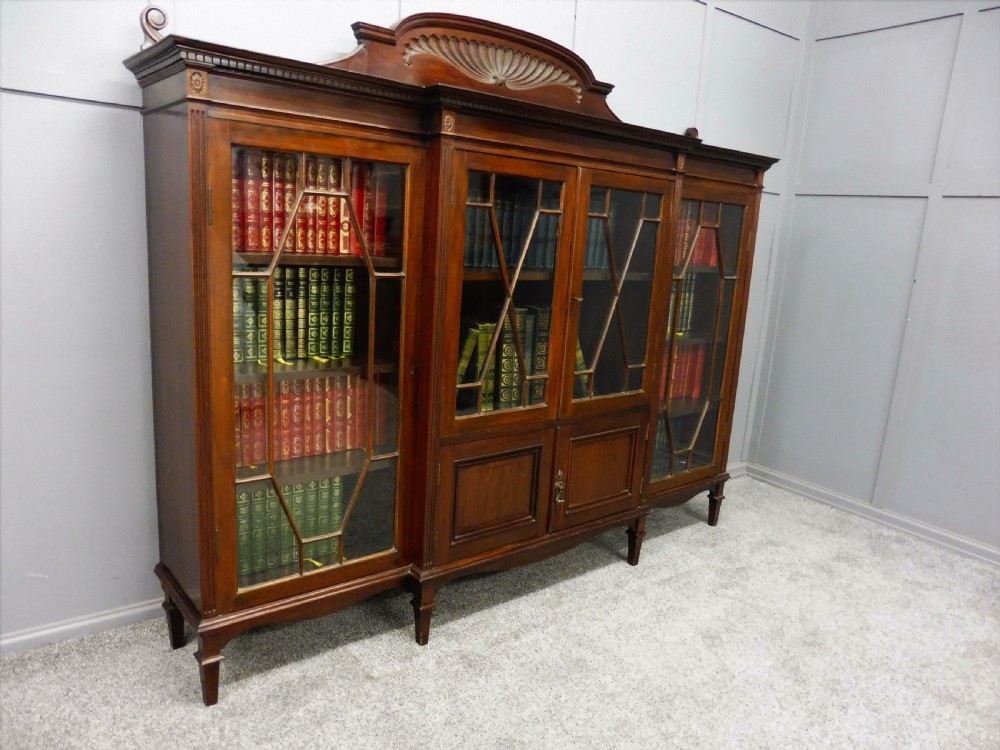 EDWARDIAN MAHOGANY BOOKCASE View II