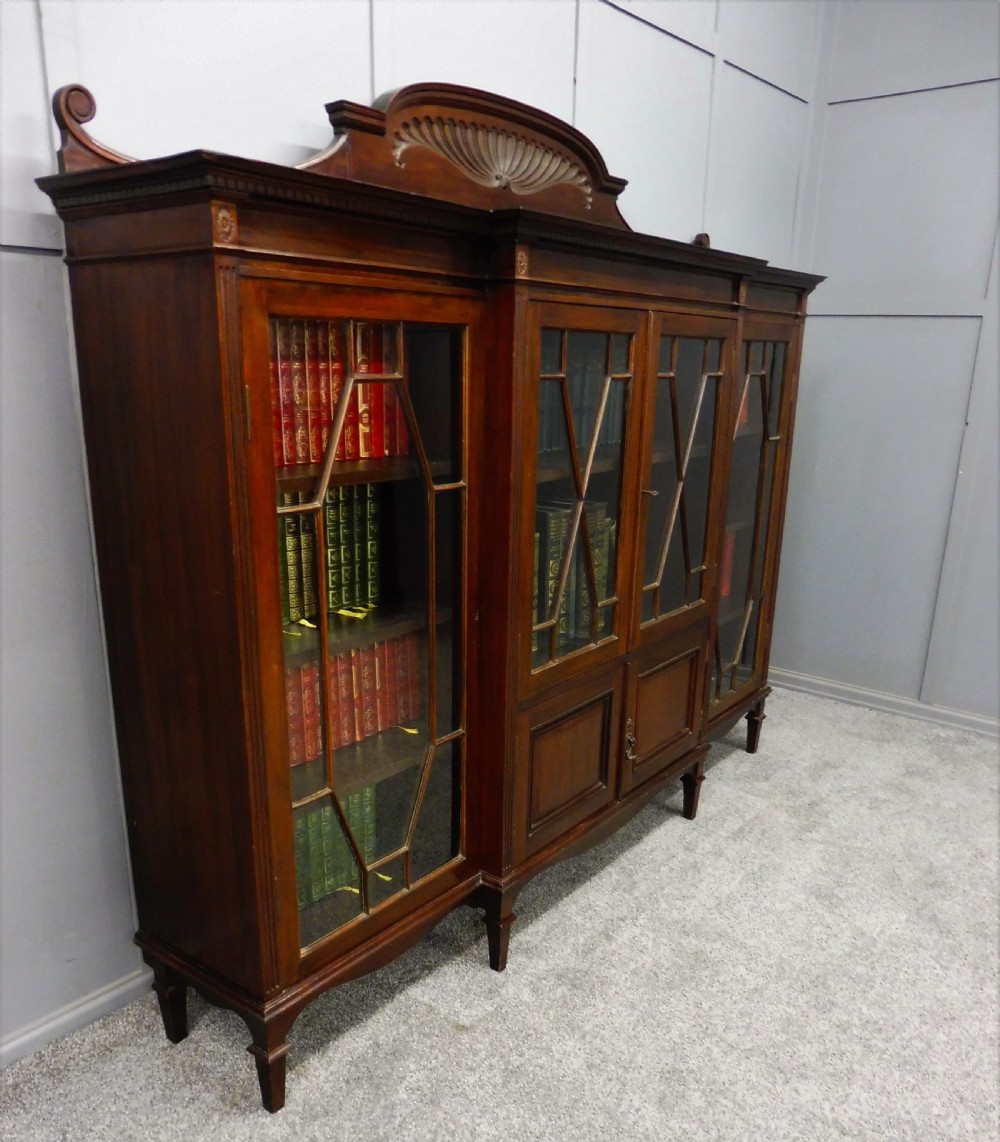 EDWARDIAN MAHOGANY BOOKCASE View III