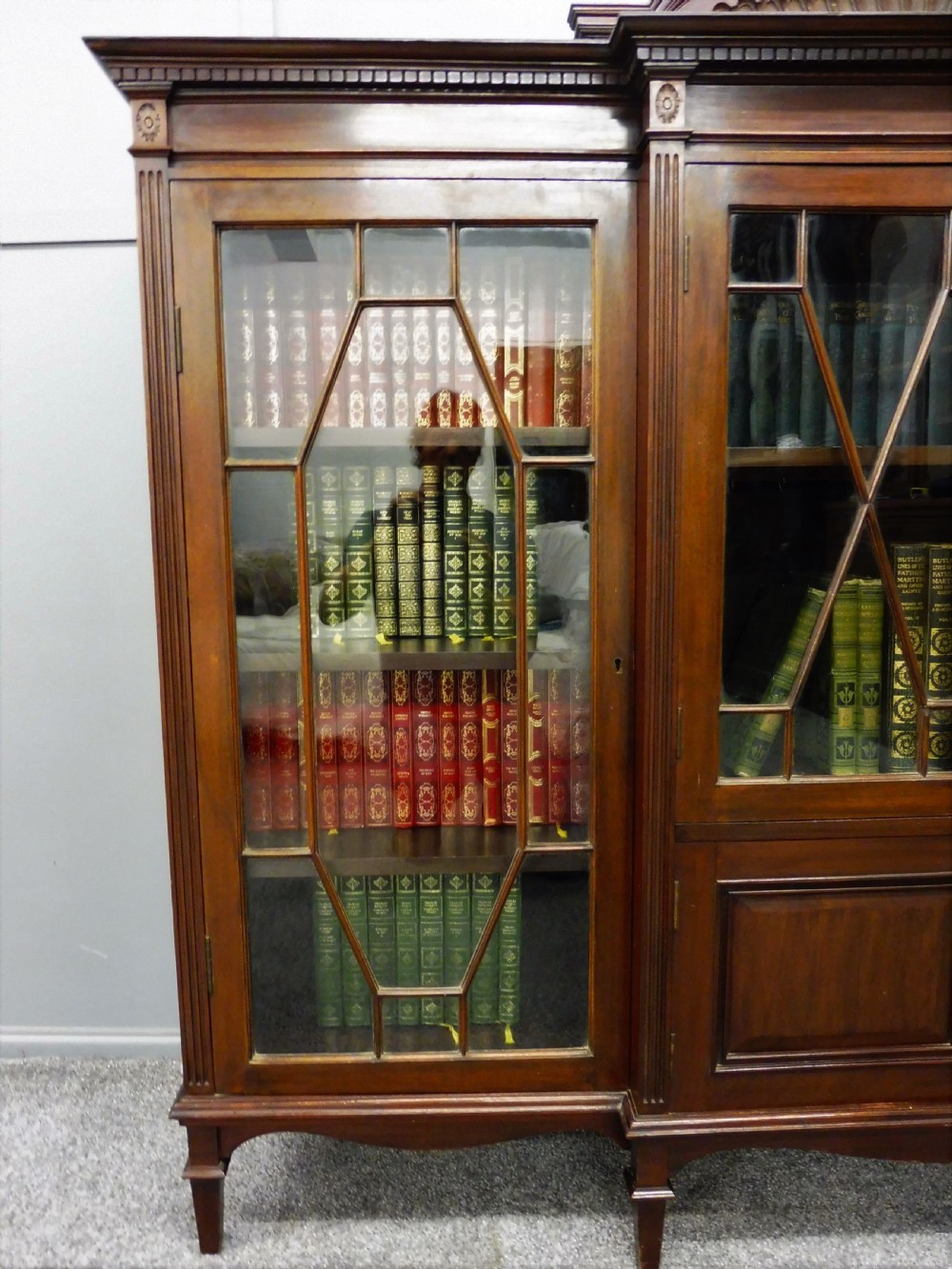 EDWARDIAN MAHOGANY BOOKCASE View VII