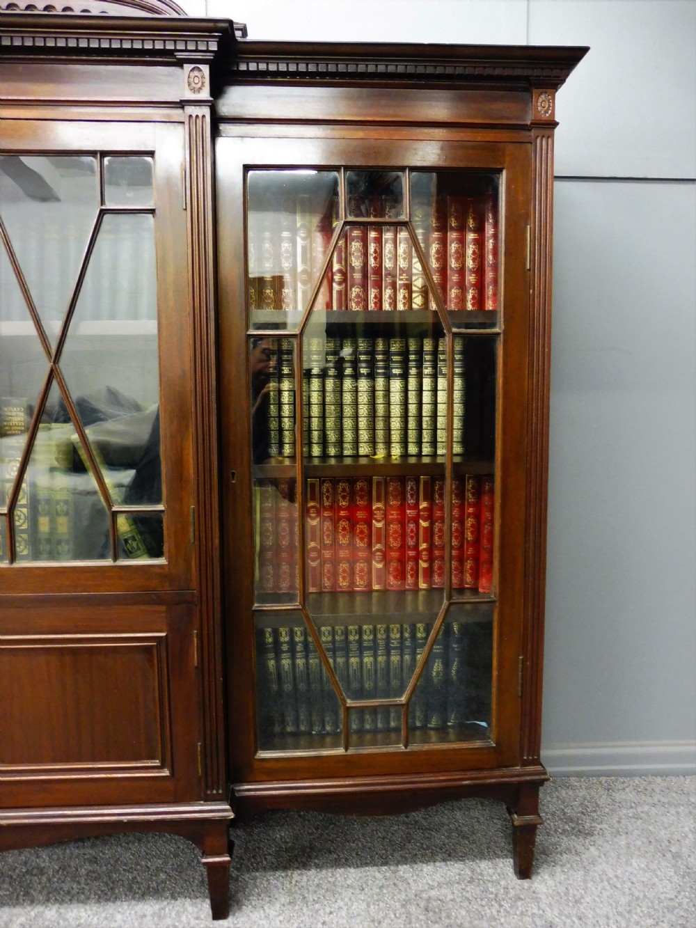 EDWARDIAN MAHOGANY BOOKCASE View IX