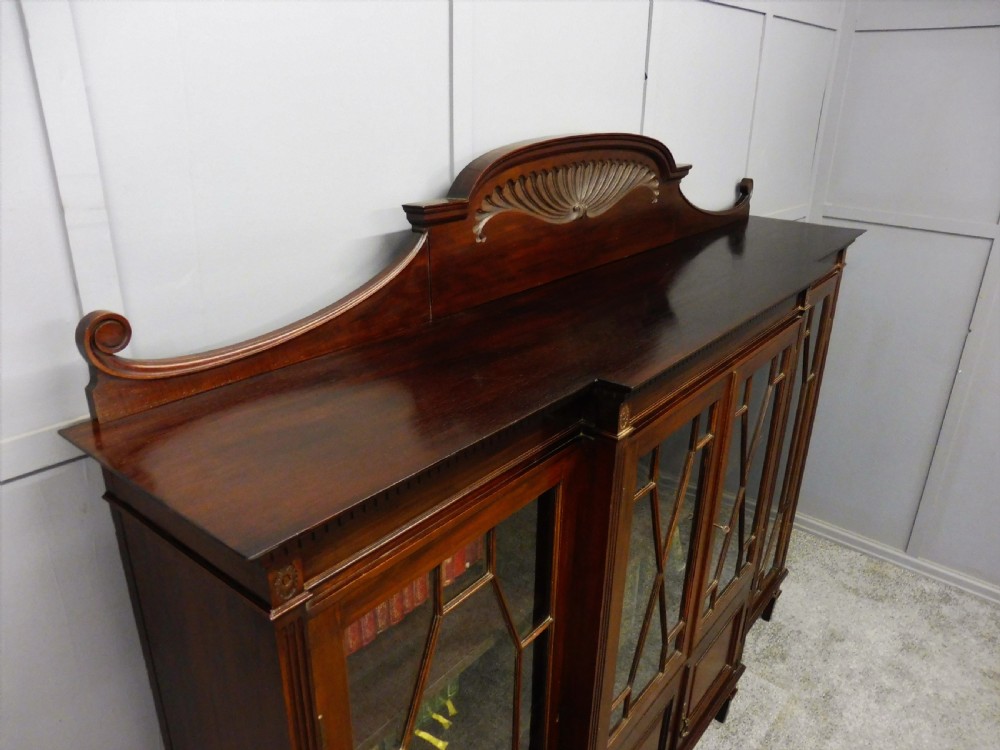 EDWARDIAN MAHOGANY BOOKCASE View XI