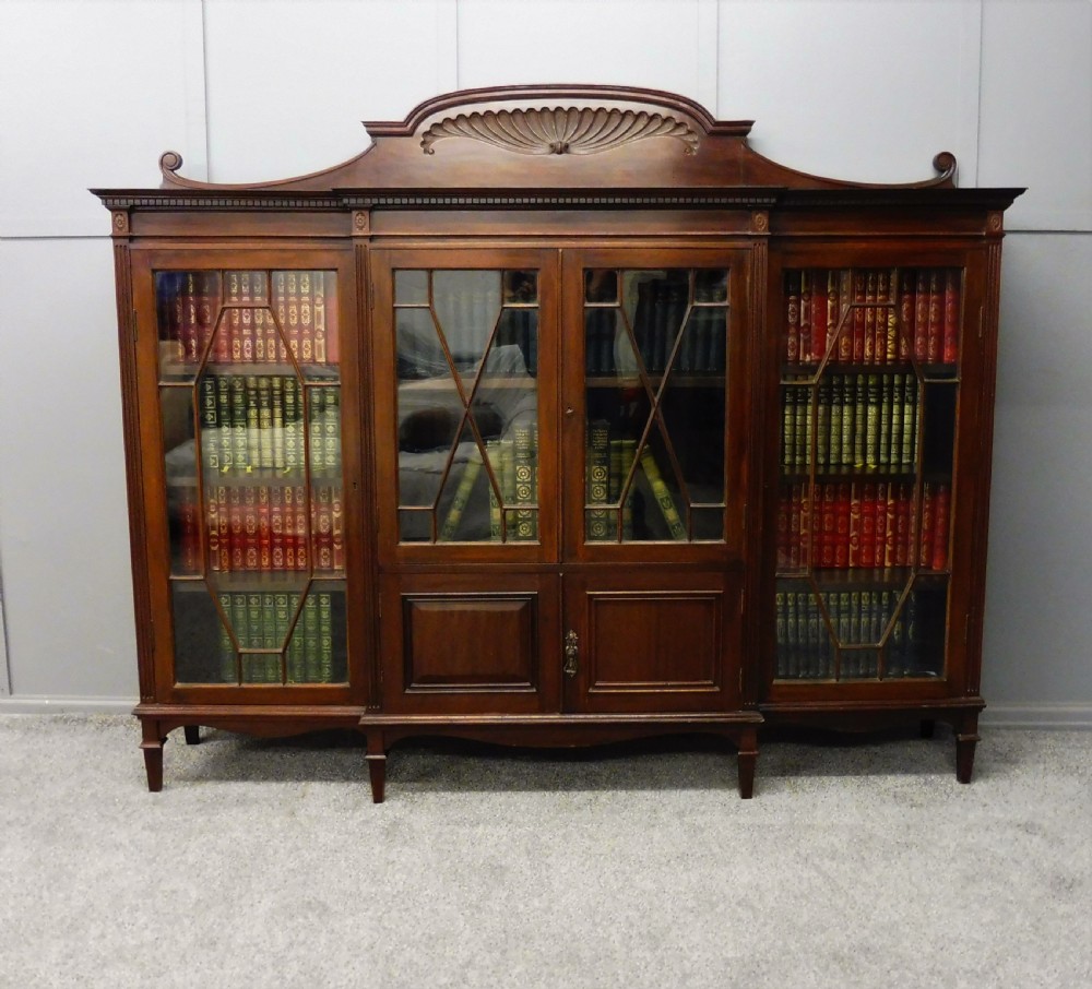 EDWARDIAN MAHOGANY BOOKCASE View XIV