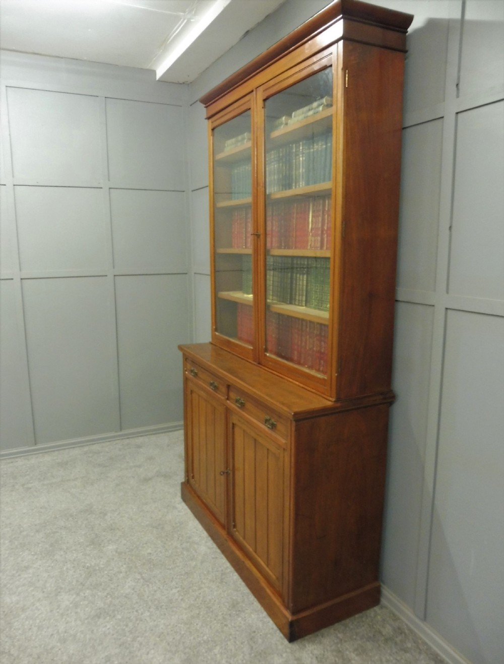 VICTORIAN WALNUT BOOKCASE View III
