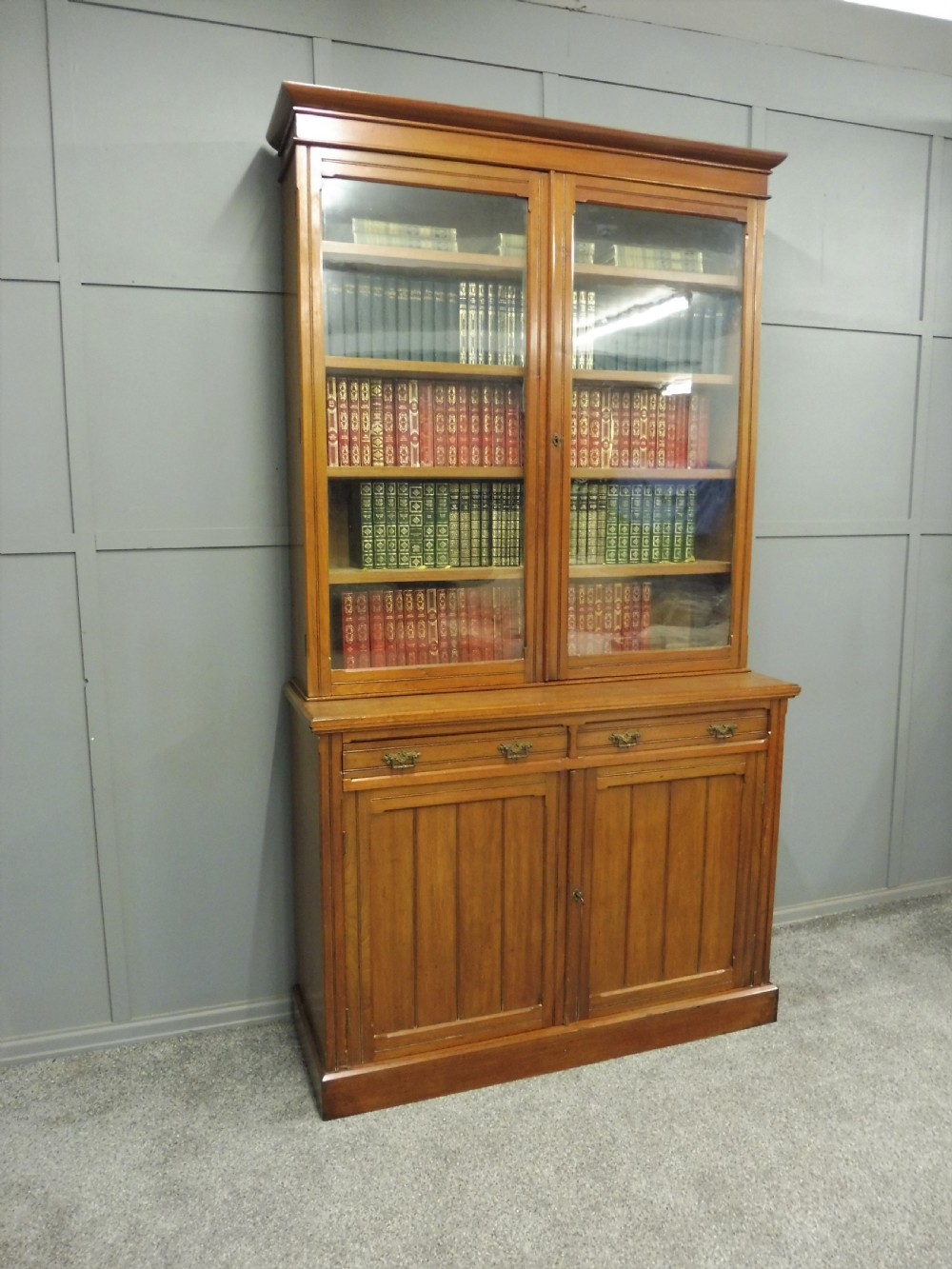 VICTORIAN WALNUT BOOKCASE View X