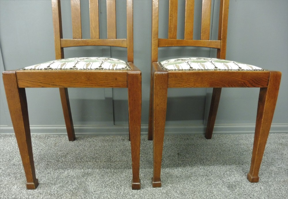 SET OF 6 OAK ARTS AND CRAFTS DINING CHAIRS View VIII