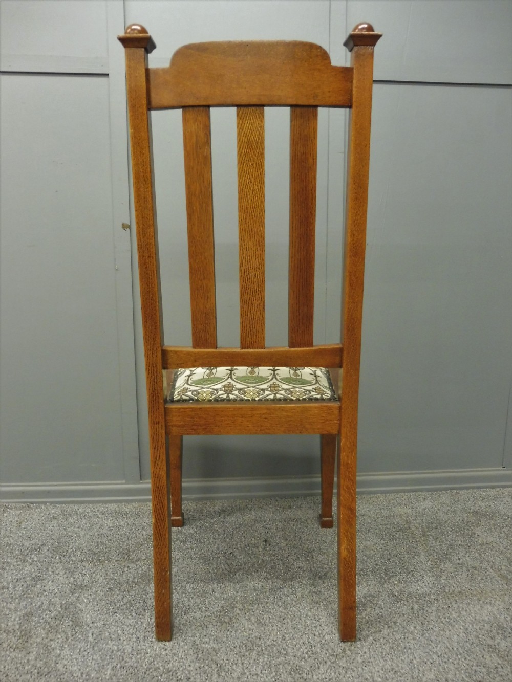 SET OF 6 OAK ARTS AND CRAFTS DINING CHAIRS View XI
