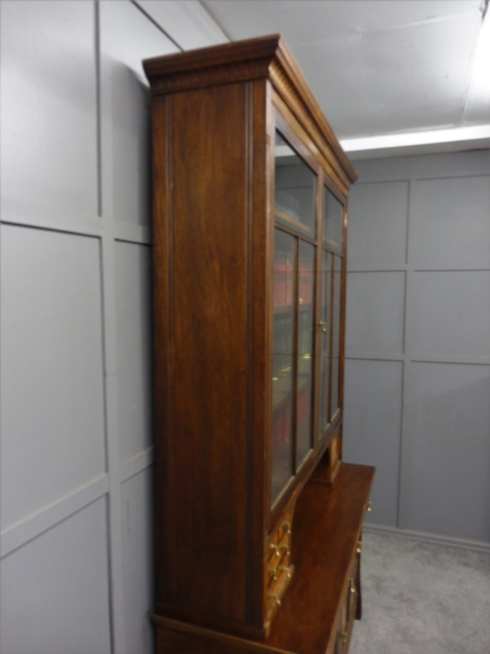 SUPERB QUALITY WALNUT ARTS AND CRAFTS BOOKCASE View IV